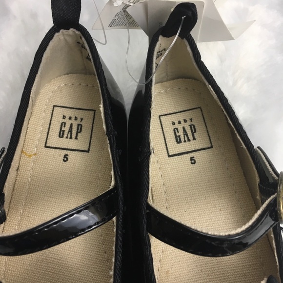 Baby Gap black patent cat Mary Janes dress shoes - Picture 4 of 7